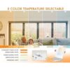 Cloudy Bay Paquete de 6 luces LED empotrables cuadradas_2