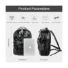 Mochila 3D Calavera negra B L_3