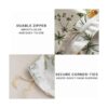 ECOCOTT Juego de funda de edredón floral tamaño Queen 3_4