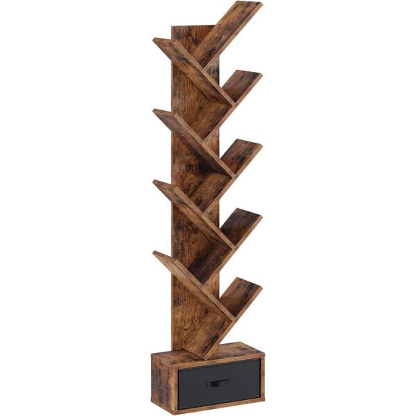 Rolanstar Estantería de árbol con cajón 8 estantes_1