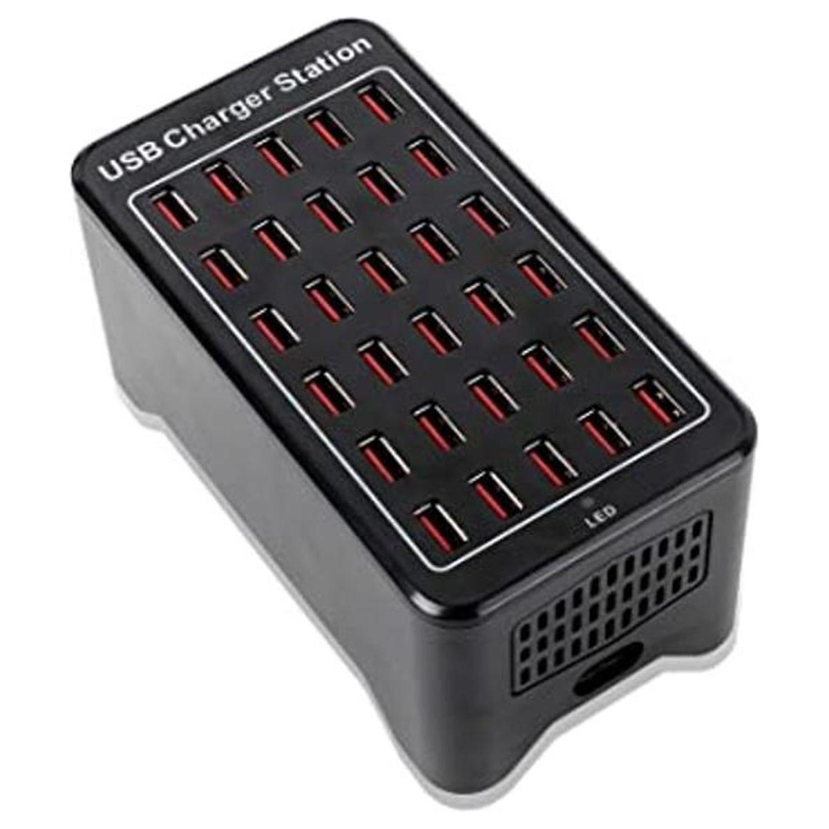 Cargador de 30 puertos estación de carga USB cargador