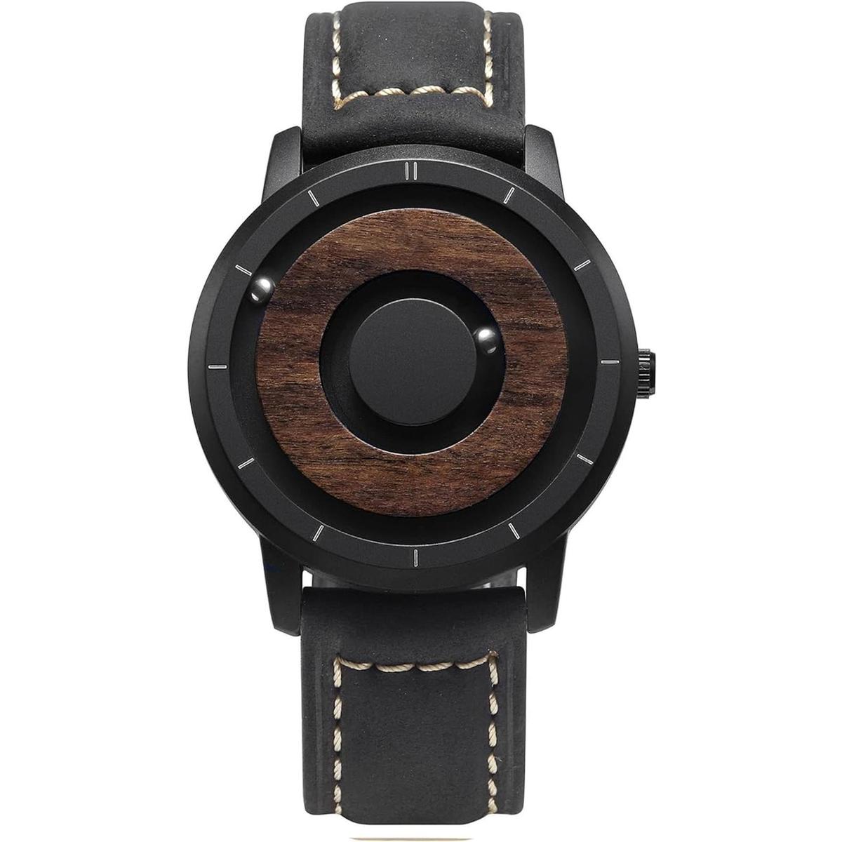 EUTOUR Relojes de madera para hombre relojes magnéticos