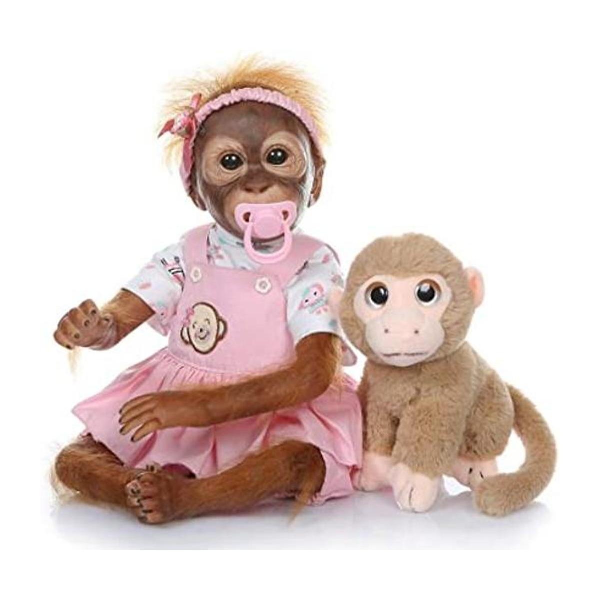 Muñeca Reborn de mono de 21 pulgadas muñeca realista de