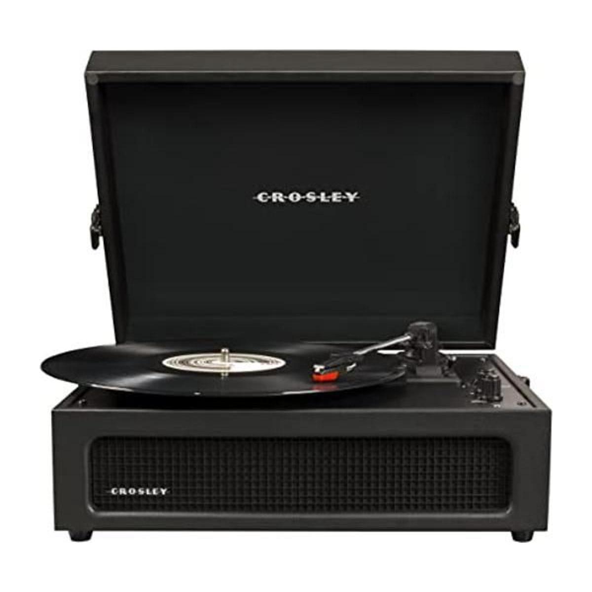 Crosley CR8017BBK Voyager Tocadiscos portátil vintage con