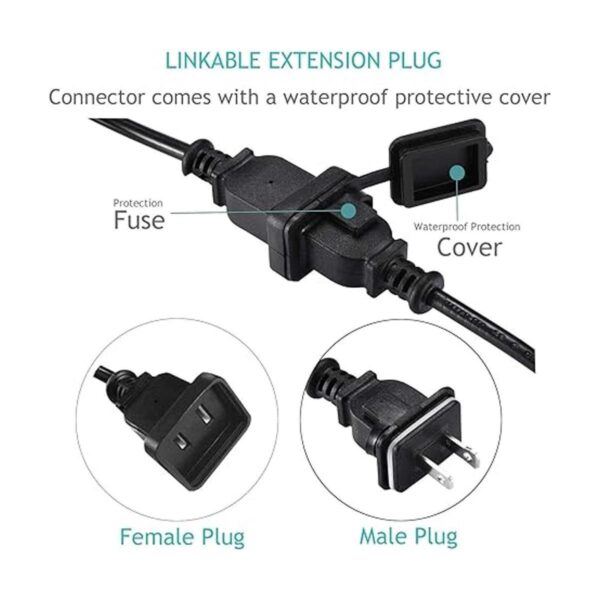 Cadena de luces LED para exteriores de 100 pies con 30_3