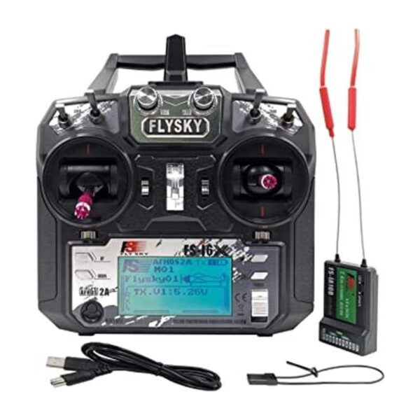 DTXMX Flysky FSi6X 2.4G 10CH Radio Transmisor y receptor_1