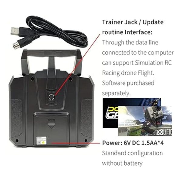DTXMX Flysky FSi6X 2.4G 10CH Radio Transmisor y receptor_3