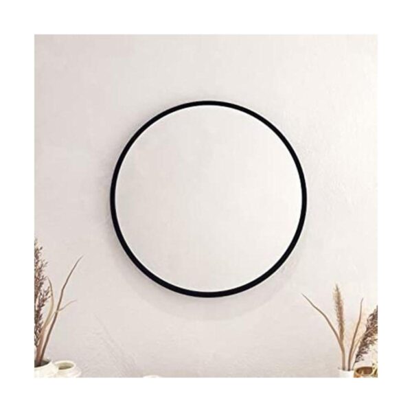 Espejo redondo espejo de pared negro de 24 pulgadas para_1