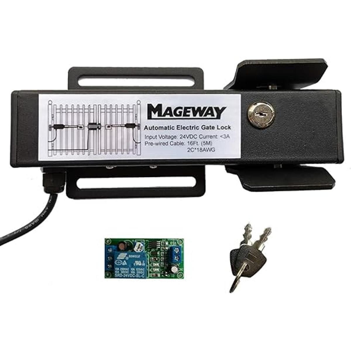 Mageway 24VDC Cerradura de compuerta eléctrica automática