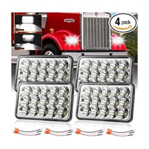 Faros LED de 4 x 6 pulgadas aprobados por puntos 4 piezas_1