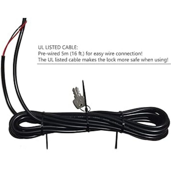 Mageway 24VDC Cerradura de compuerta eléctrica automática