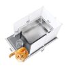 MEEXPAWS Caja de arena de acero inoxidable para gatos_1