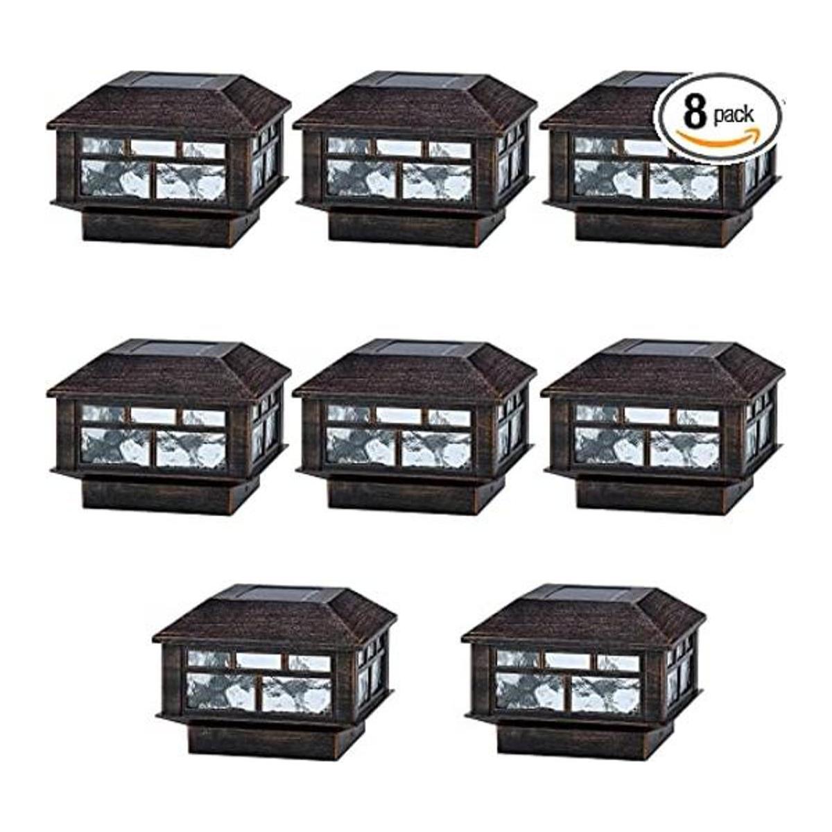 Luces solares para punta de postes