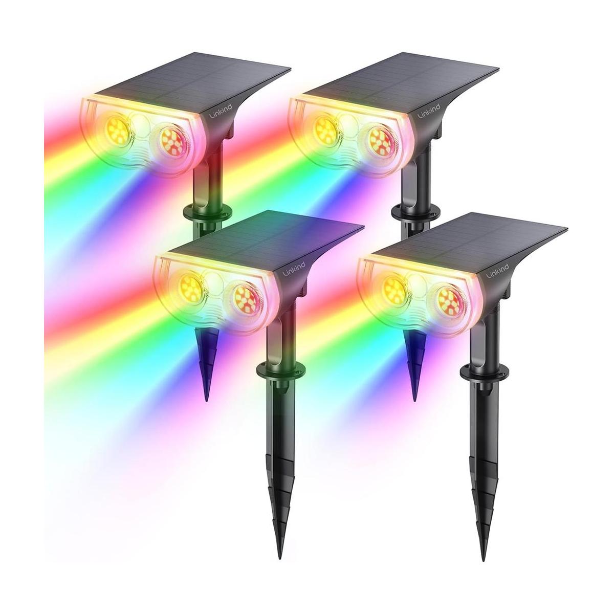 Linkind Focos solares luces de jardín para exteriores