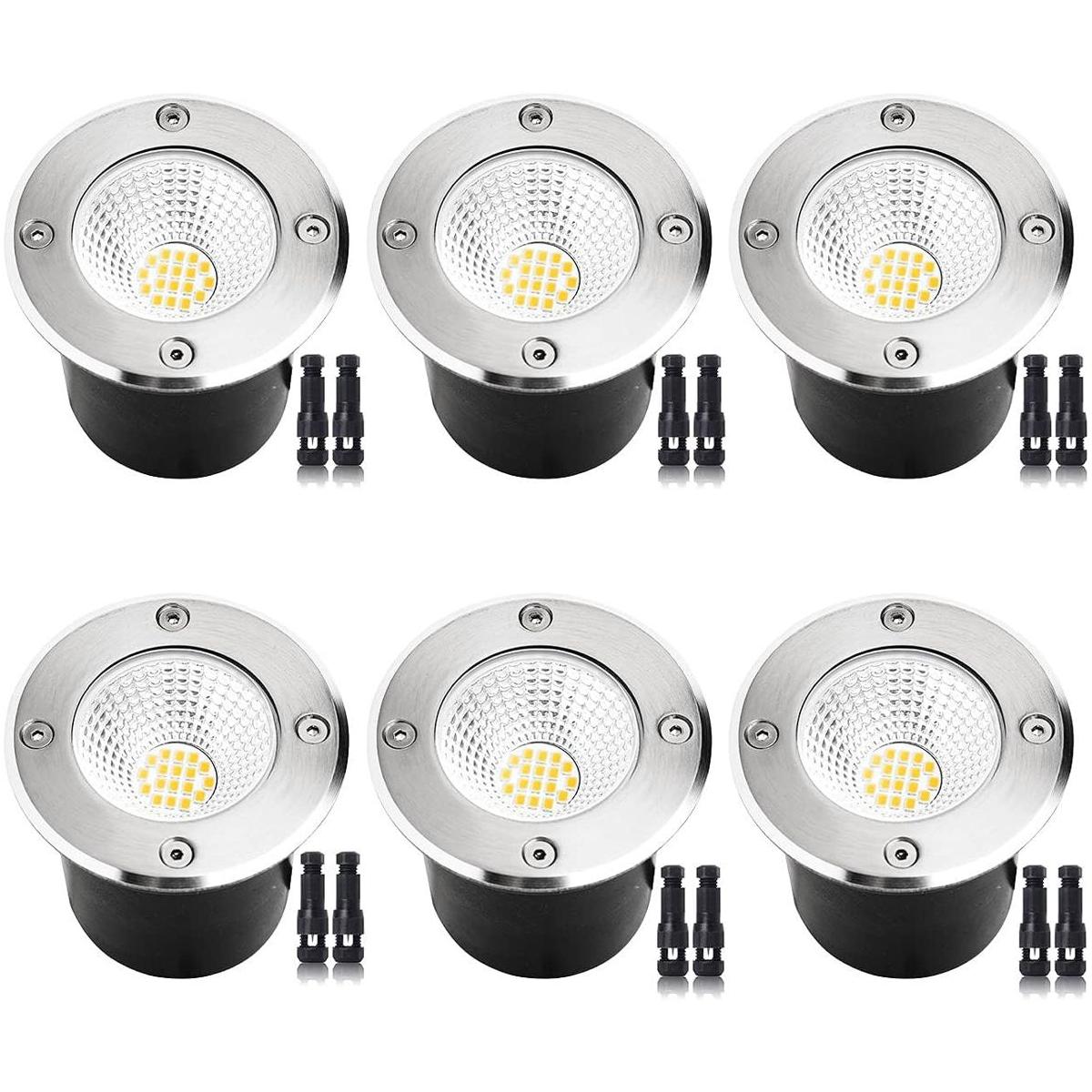 ELEGLO Paquete de 6 luces LED para paisaje de 7 W luces
