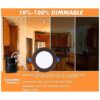 Cloudy Bay Lámpara de techo empotrada LED ultrafina 4