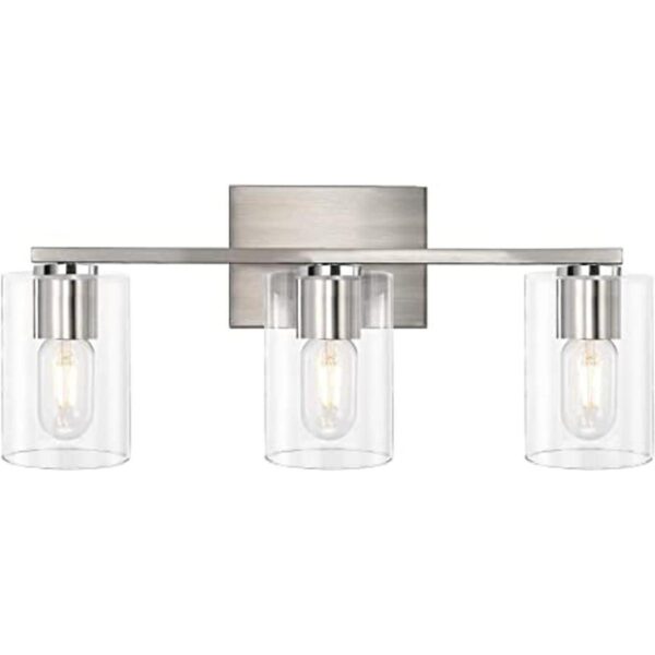DRNANLIT Lámpara de tocador de 3 luces níquel cepillado_1