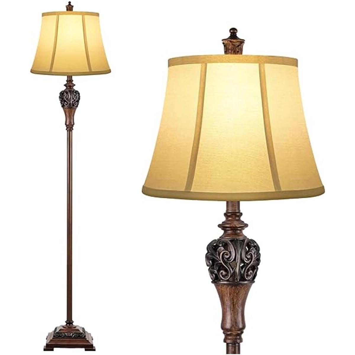 Lámpara de pie vintage para sala de estar lámpara
