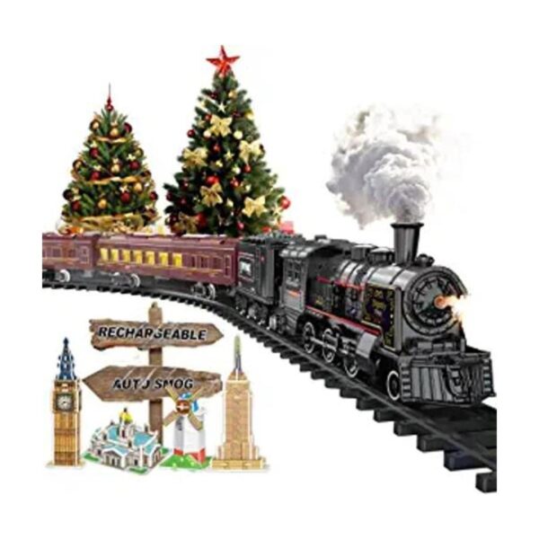 Juegos de tren eléctrico para niños y niñas aleación de_1