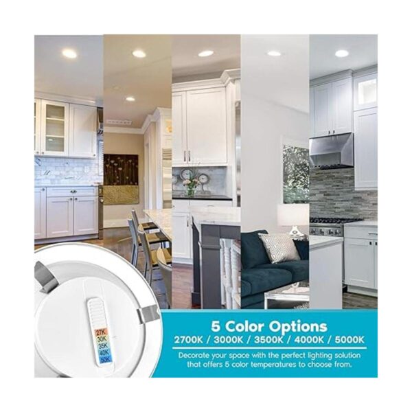 Luxrite Luces LED empotrables de 4 pulgadas 10 W 60 W_2