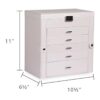 Frebeauty Joyero grande organizador de joyas de cuero_2