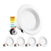 Luxrite Luces LED empotrables de 4 pulgadas 10 W 60 W_1
