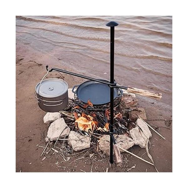 HZGAMER Parrilla giratoria ajustable para fogata_2