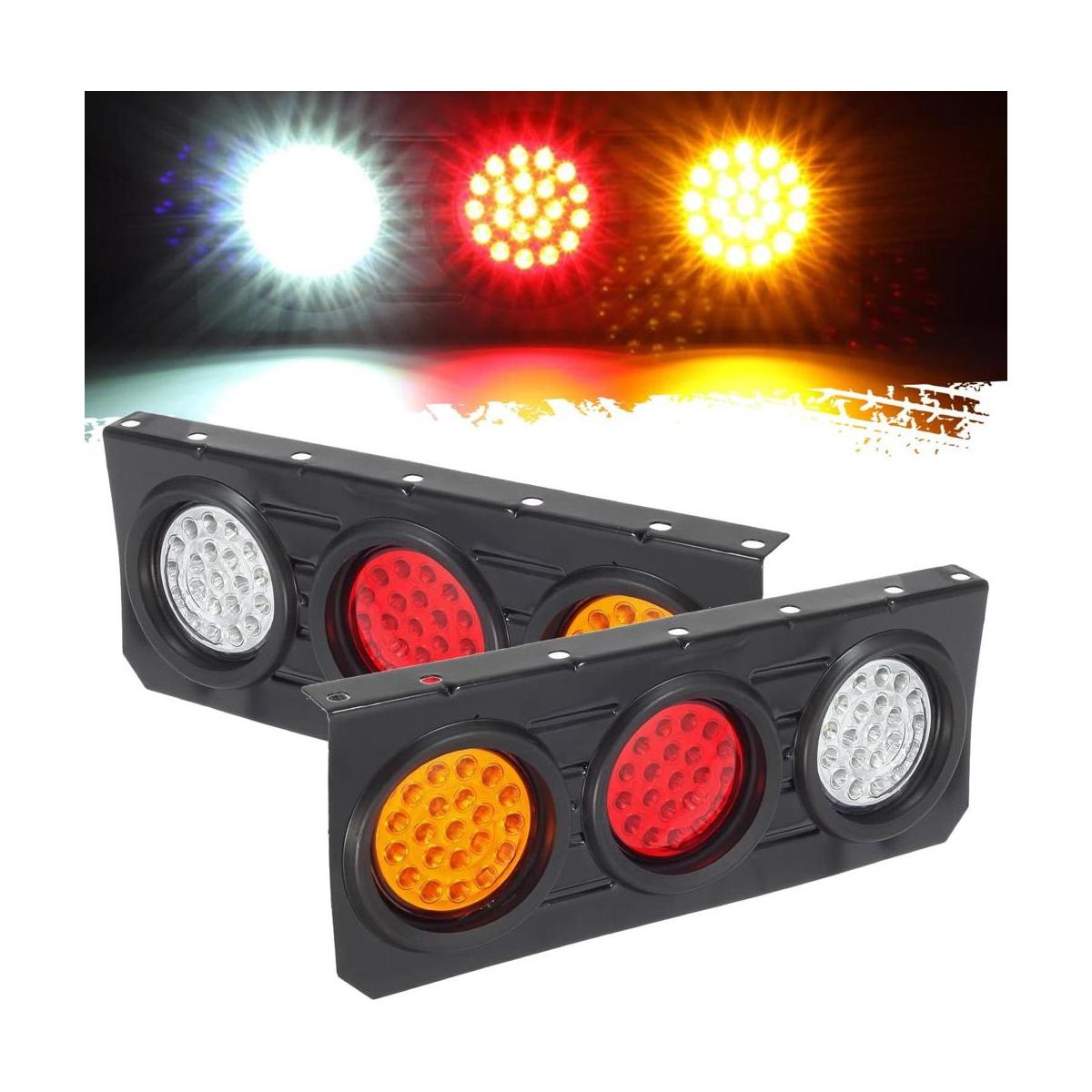 Partsam Kit de barras de luces traseras de remolque de