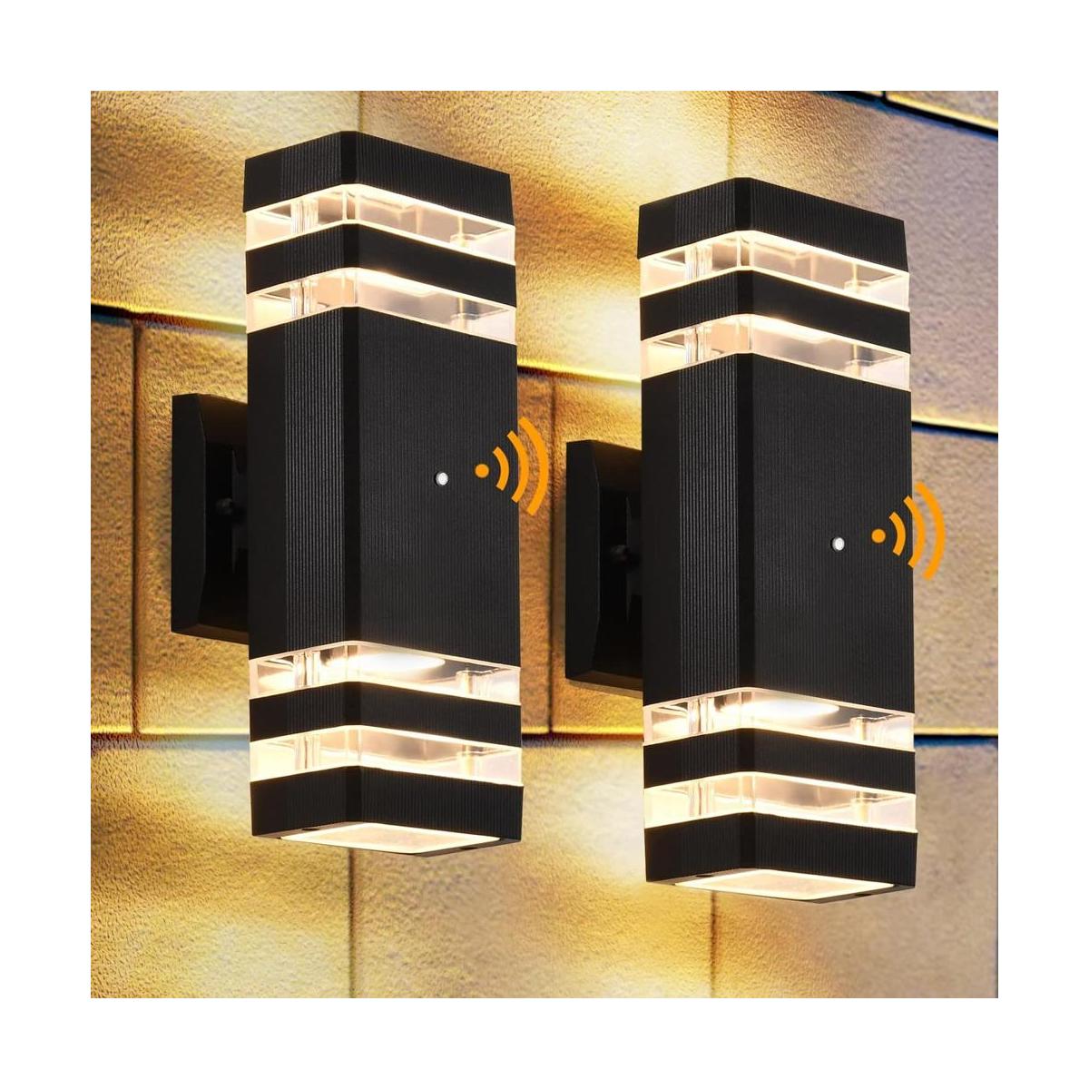DASTOR Luces de pared para exteriores del atardecer al
