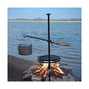 HZGAMER Parrilla giratoria ajustable para fogata_1