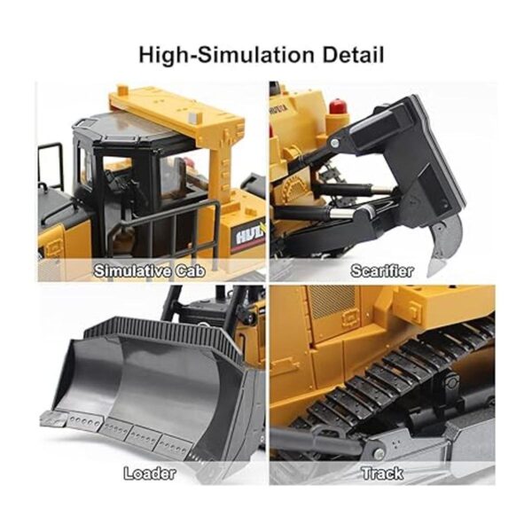 Dollox Bulldozer de control remoto 116 RC Cargador_2
