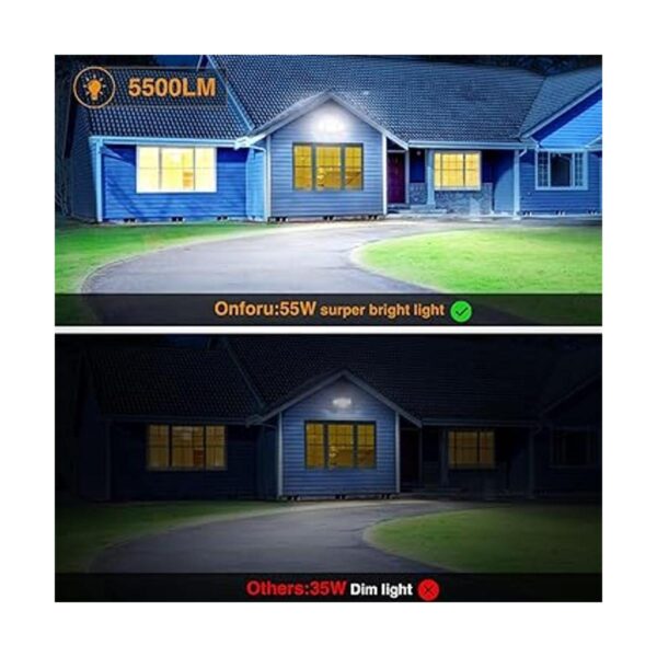 Onforu Paquete de 2 luces LED de inundación de 55 W para_5