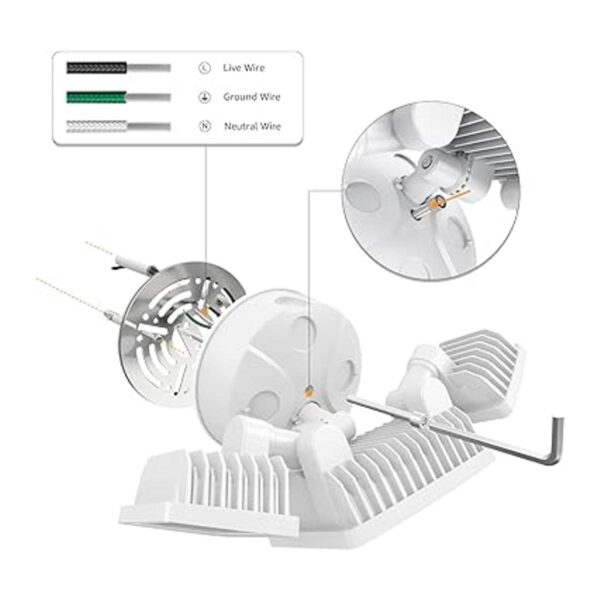 Onforu Paquete de 2 luces LED de inundación de 55 W para_6