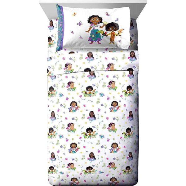 Disney Encanto Sister Magic Juego de cama individual de 4