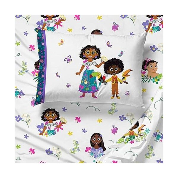 Disney Encanto Sister Magic Juego de cama individual de 4