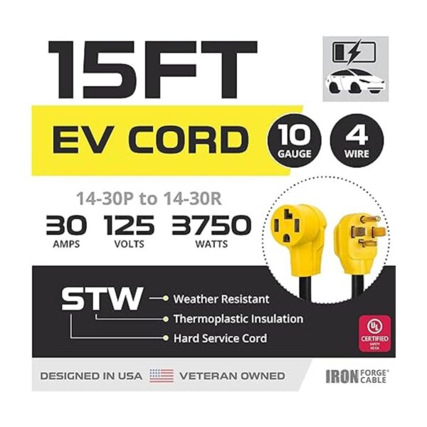 Cable de extensión para secadoraEV de 15 pies y 30_2