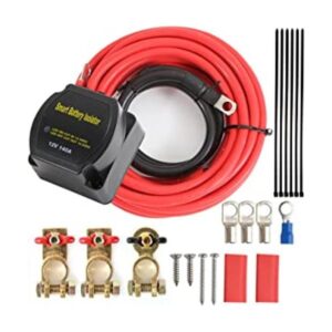 POWO Carlife Aislador de batería dual de 12 V y 140_1