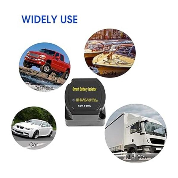 POWO Carlife Aislador de batería dual de 12 V y 140_2