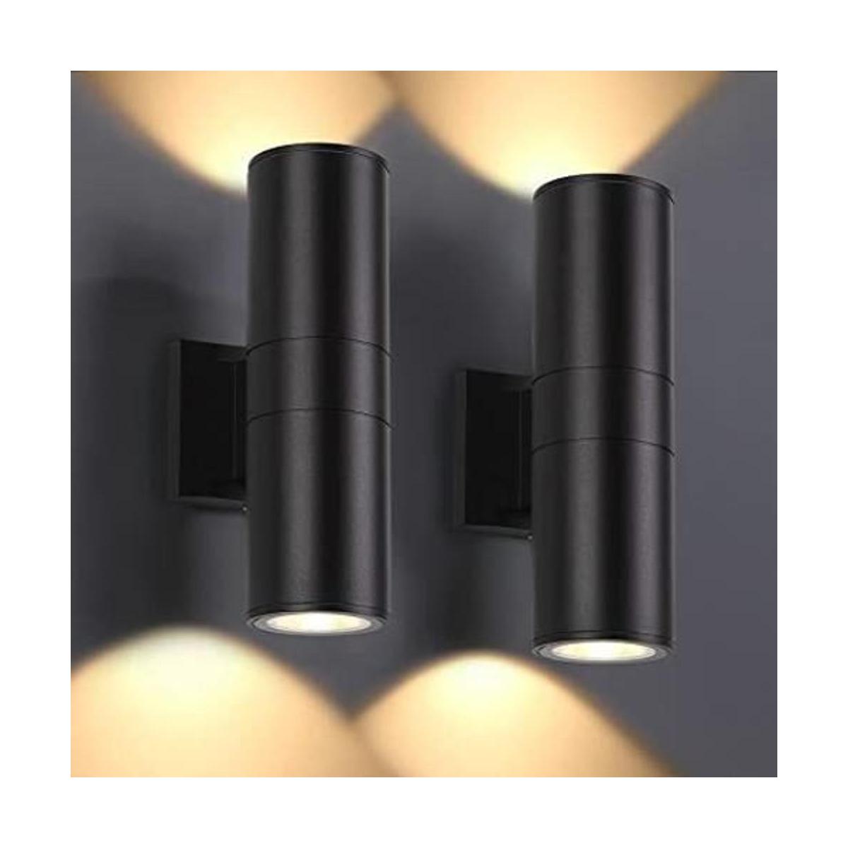 DAKAFUL Paquete de 2 luces de pared para exteriores luces