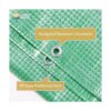 GUARD SHIELD Lona verde transparente resistente de 20 x 20
