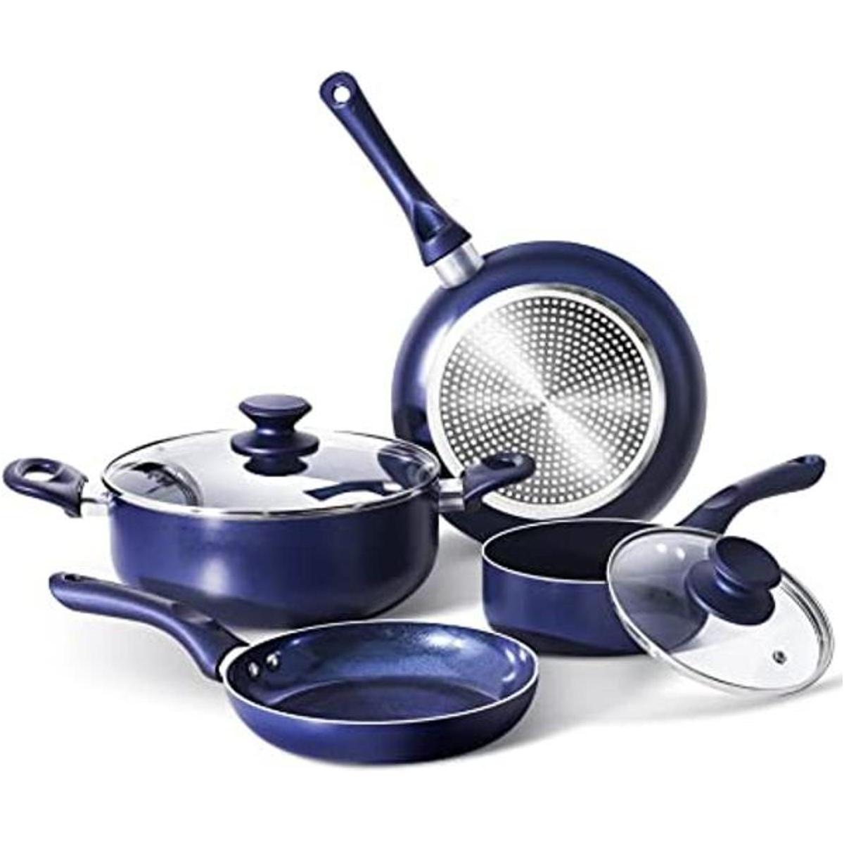 Juego de 6 ollas y sartenes juego de utensilios de cocina