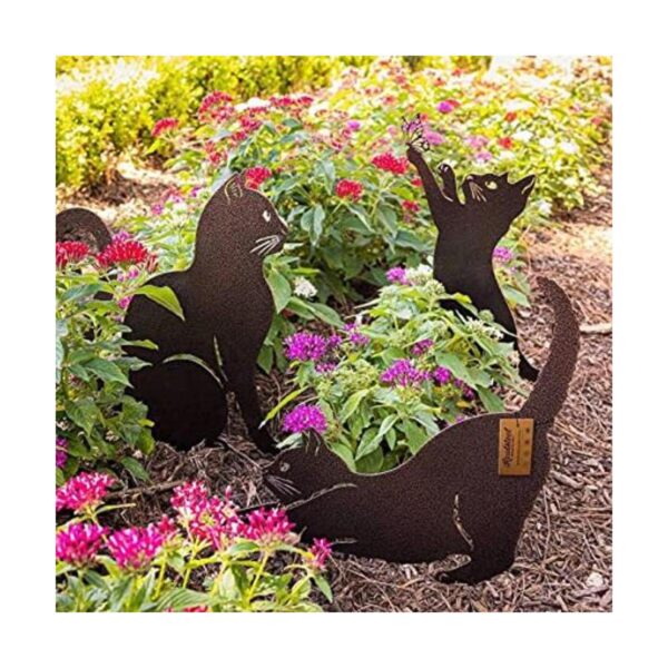 RealSteel Garden Cat Art Paquete de 3 unidades