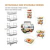 Fruit Vegetable Storage Basket with Wheels Kitchen Storage_3