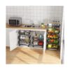 Fruit Vegetable Storage Basket with Wheels Kitchen Storage_6