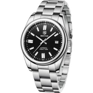 BENYAR Reloj mecánico automático para hombre correa de_1