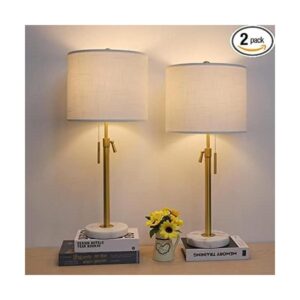 Juego de 2 lámparas de mesa modernas de 22 pulgadas y 30_1