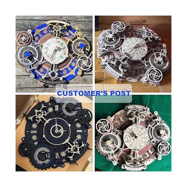 ROKR Reloj de rompecabezas de madera 3D para adultos kits_6