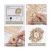 ROKR Reloj de rompecabezas de madera 3D para adultos kits_4