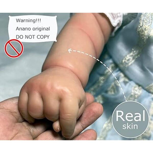 Anano Muñeca de bebé Reborn recién nacido de 24 pulgadas_5