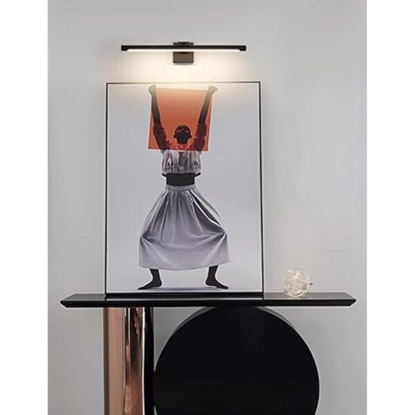 Joosenhouse Lámpara LED de 24.4 pulgadas color negro